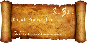 Kajdi Zseraldin névjegykártya